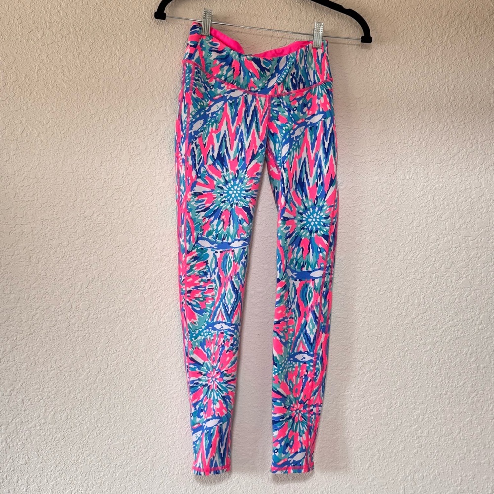 Lilly Pulitzer Pink and Blue Leggings